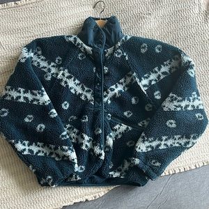 Free People Movement hit the slopes fleece with a button-up front.